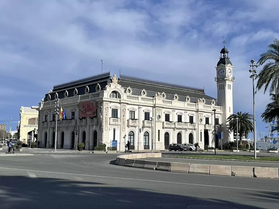 The Clock Building at the Port of Valencia (La Marina)